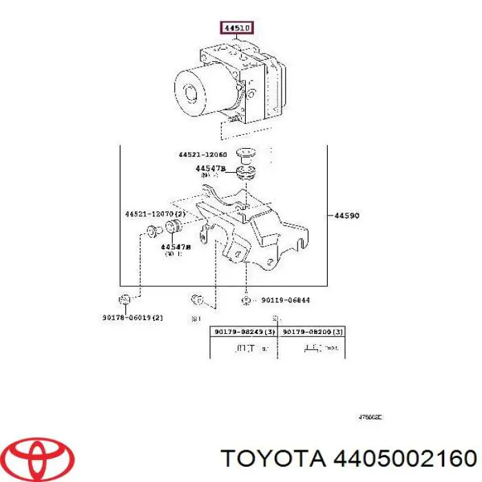 Sterownik ABS  hydrauliczny Toyota Auris UKP hatchback (E15) (2007 - 2013) cena, od 212,18 USD
