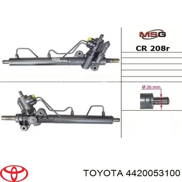 4420053100 Toyota Listwa kierownicza (maglownica)