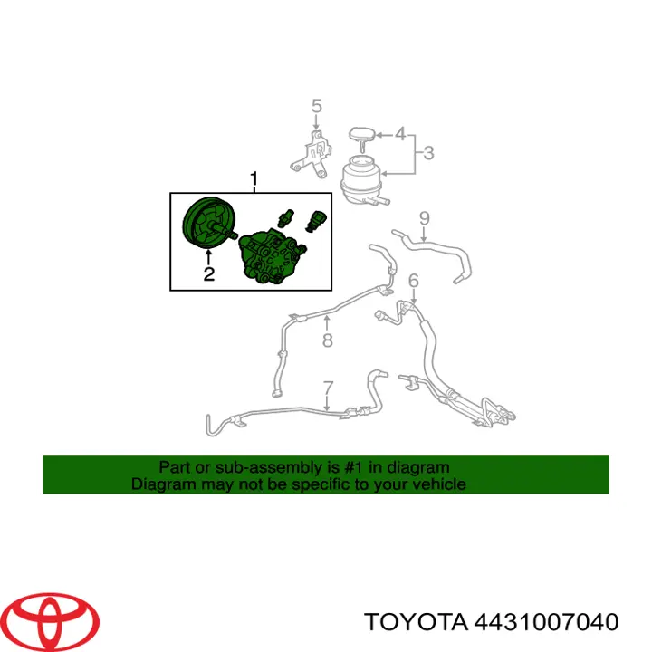  Pompa wspomagania hydraulicznego kierownicy Toyota Avalon 