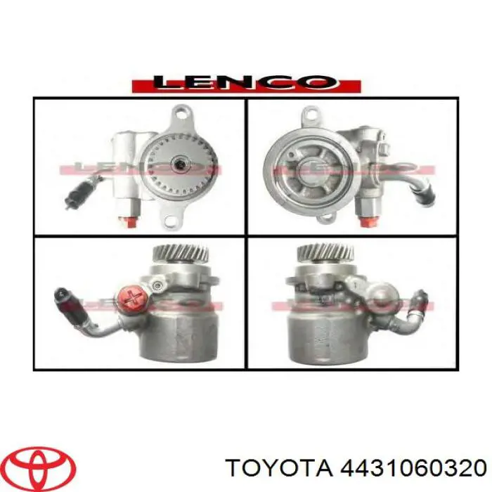 Pompa wspomagania hydraulicznego kierownicy Toyota 4431060320 cena, od 174,91 USD