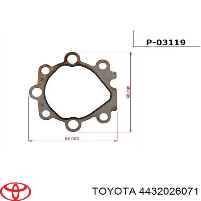 4432026210 Toyota Pompa wspomagania hydraulicznego kierownicy