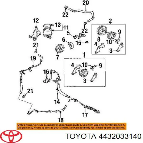 Pompa wspomagania hydraulicznego kierownicy MSG TY013 cena, od 126,82 USD