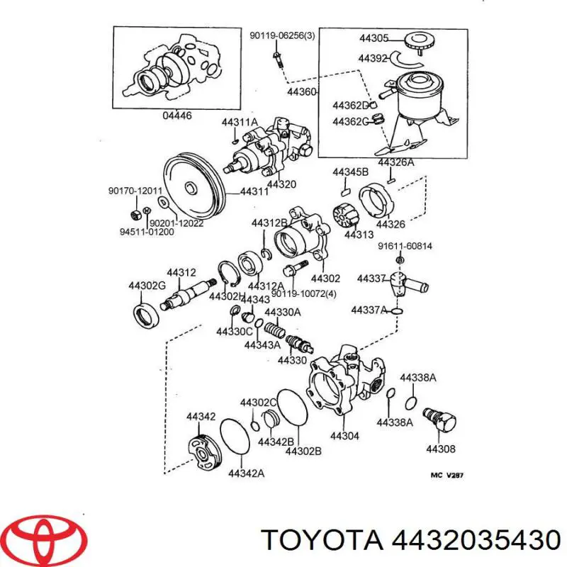 Pompa wspomagania hydraulicznego kierownicy AGR TY9014 cena, od 248,40 USD