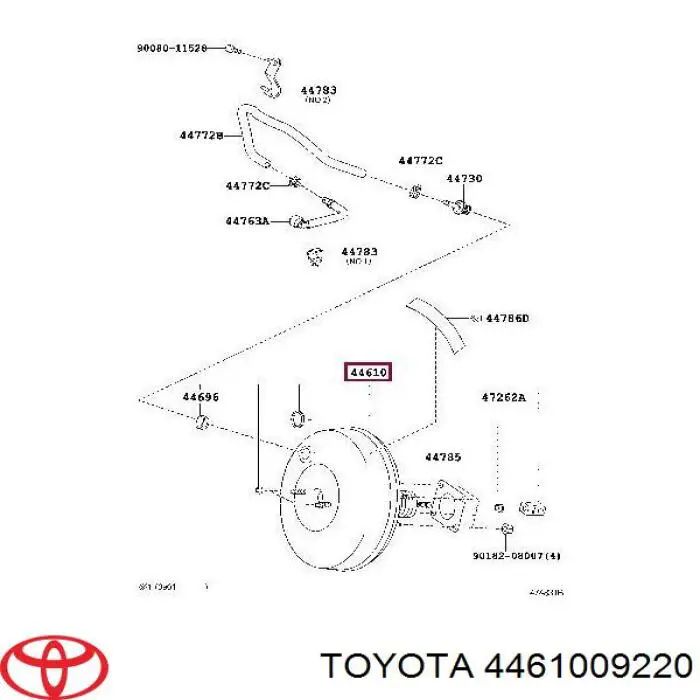Wzmacniacz próżniowy hamulców do Toyota Yaris  SP90
