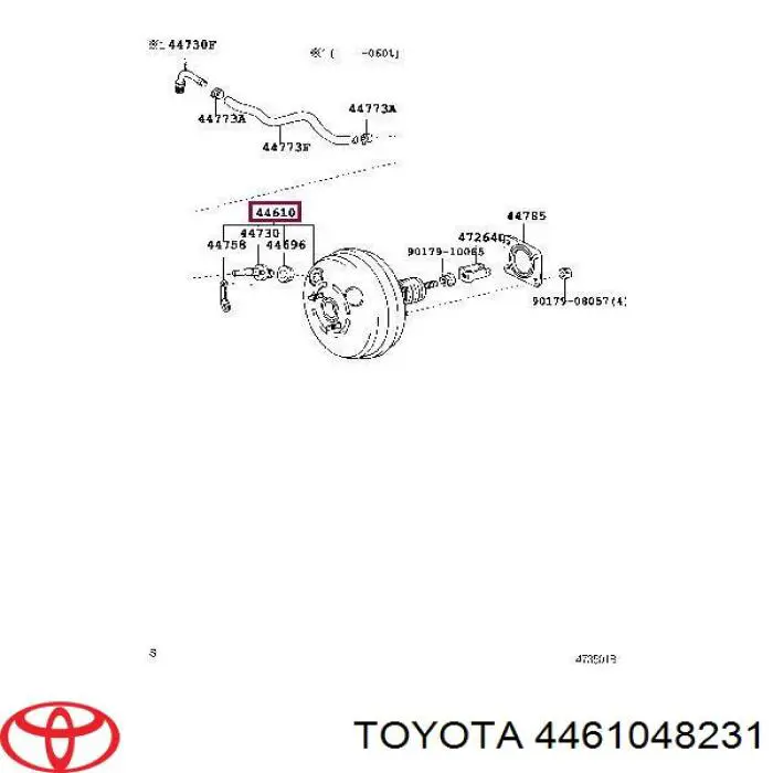 4461048230 Toyota Wzmacniacz próżniowy hamulców