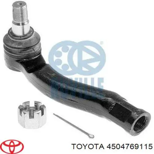 Do koszyka 4504769115 Toyota Końcówka drążka kierowniczego zewnętrzna