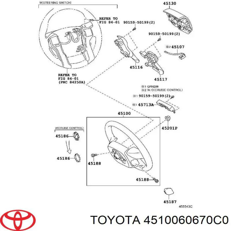 Kierownica Toyota Land Cruiser PRADO SUV (J150) (2009 - 2026) cena, od 253,70 USD