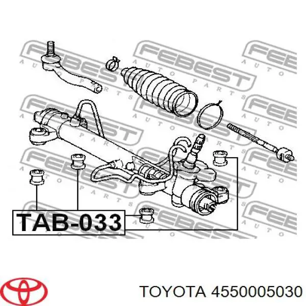 Listwa kierownicza (maglownica) Toyota 4550105021 cena, od 155,83 USD