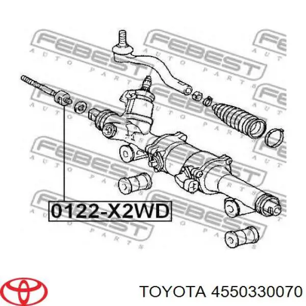 Drążek kierowniczy Toyota 4550330070 cena, od 28,12 USD