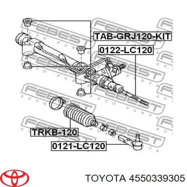 4550339305 Toyota Drążek kierowniczy