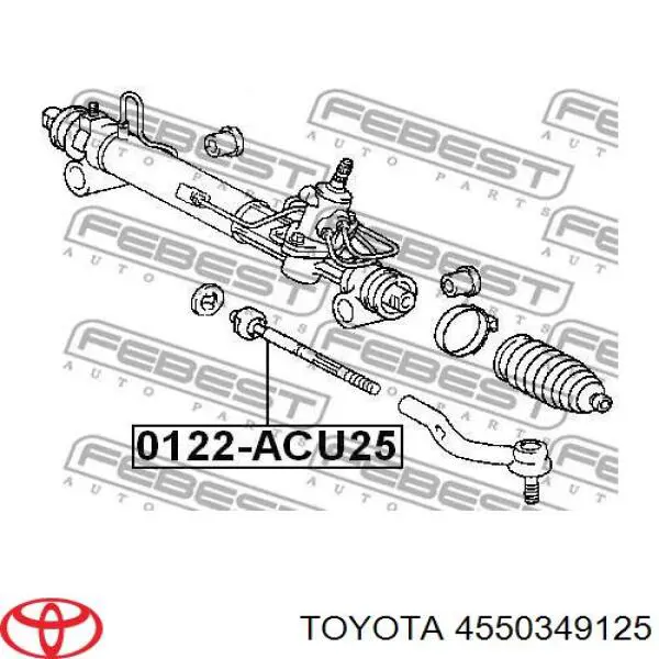 Do koszyka 4550349125 Toyota Drążek kierowniczy