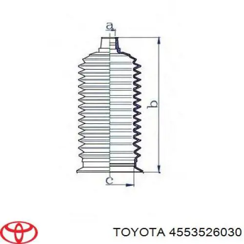 Do koszyka 4553526030 Toyota Osłona mechanizmu kierowniczego (maglownicy)