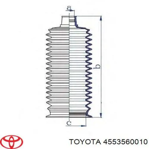 Do koszyka 4553560010 Toyota Osłona mechanizmu kierowniczego (maglownicy)