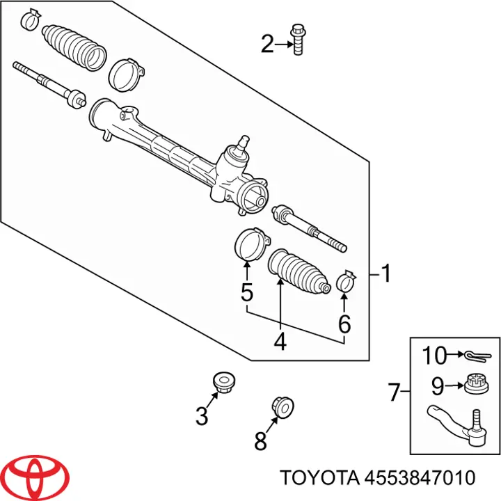  Toyota 4553847010 cena, od 4,31 USD
