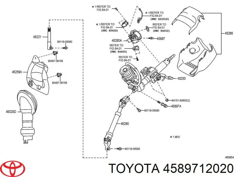  Toyota 4589712020 cena, od 2,53 USD