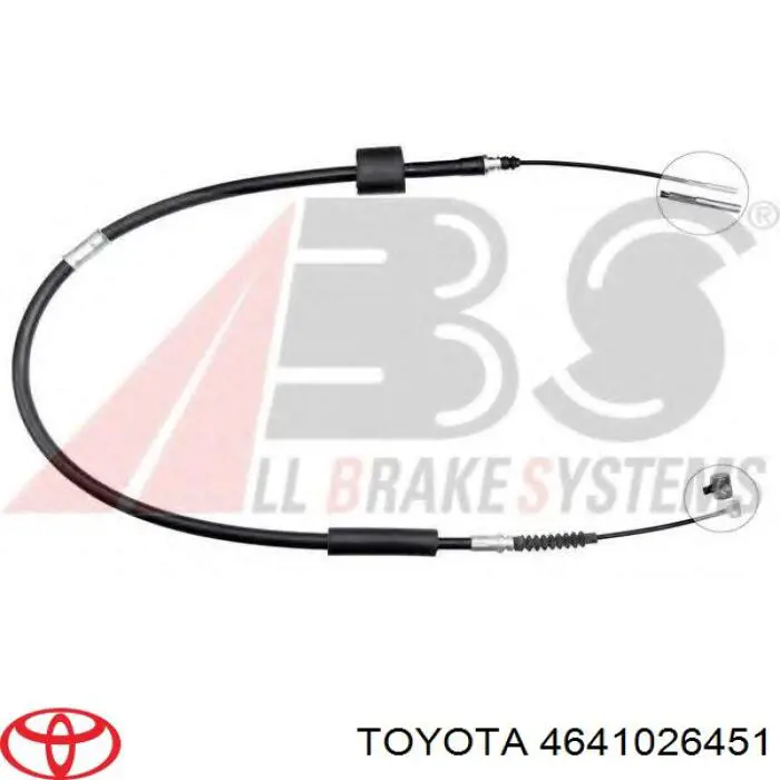 Do koszyka 4641026451 Toyota Linka hamulca ręcznego środkowa
