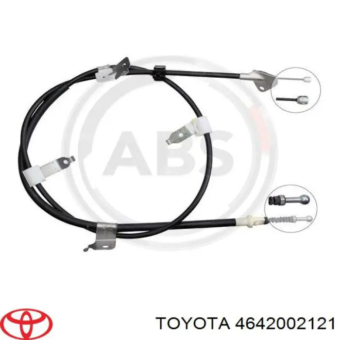 Linka hamulca ręcznego tylna prawa Toyota 4642002121 cena, od 34,83 USD