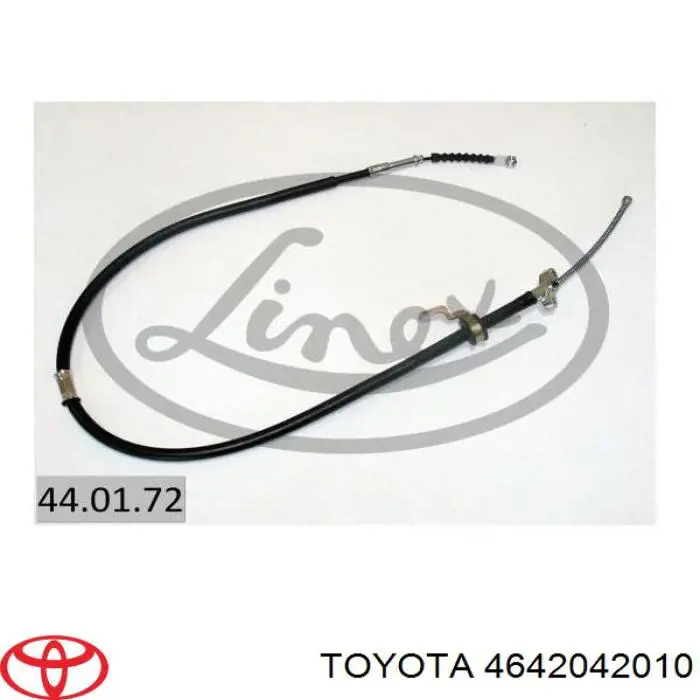 4642042010 Toyota linka hamulca ręcznego tylna prawa