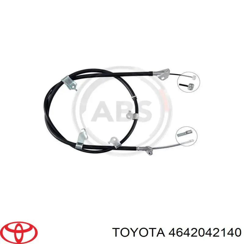 Do koszyka 4642042140 Toyota Linka hamulca ręcznego tylna prawa