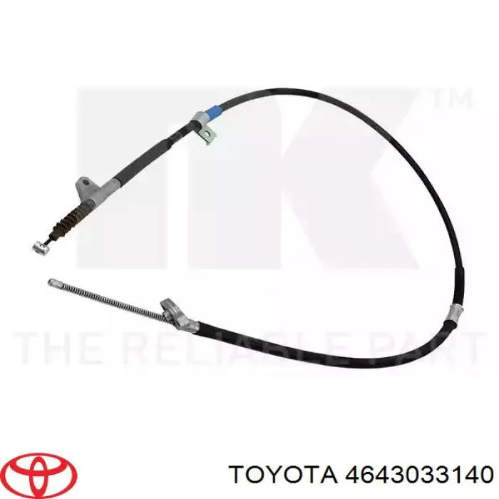 4643033140 Toyota Linka hamulca ręcznego tylna lewa
