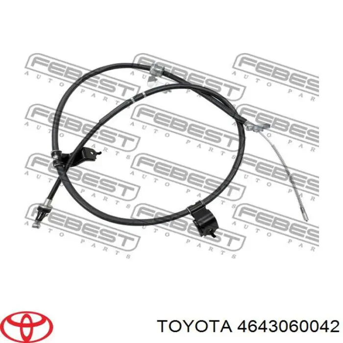 Linka hamulca ręcznego tylna lewa Toyota 4643060042 cena, od 56,49 USD