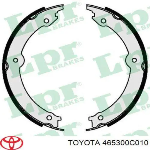 Do koszyka 465300C010 Toyota Klocki hamulca ręcznego
