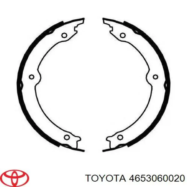 4653060020 Toyota Klocki hamulca ręcznego