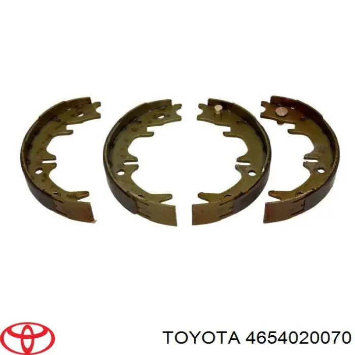 Do koszyka 4654020070 Toyota Klocki hamulca ręcznego
