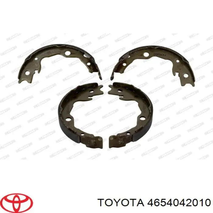 Klocki hamulca ręcznego Toyota 4654042010 cena, od 21,67 USD