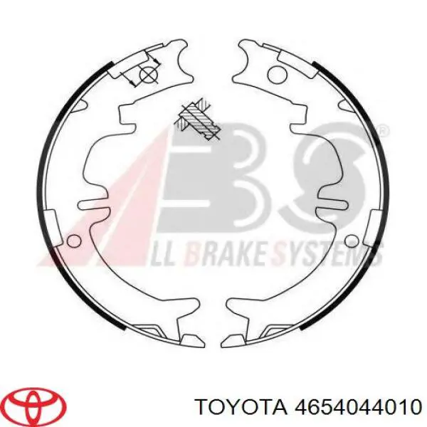 Klocki hamulca ręcznego Toyota 4654044010 cena, od 26,36 USD