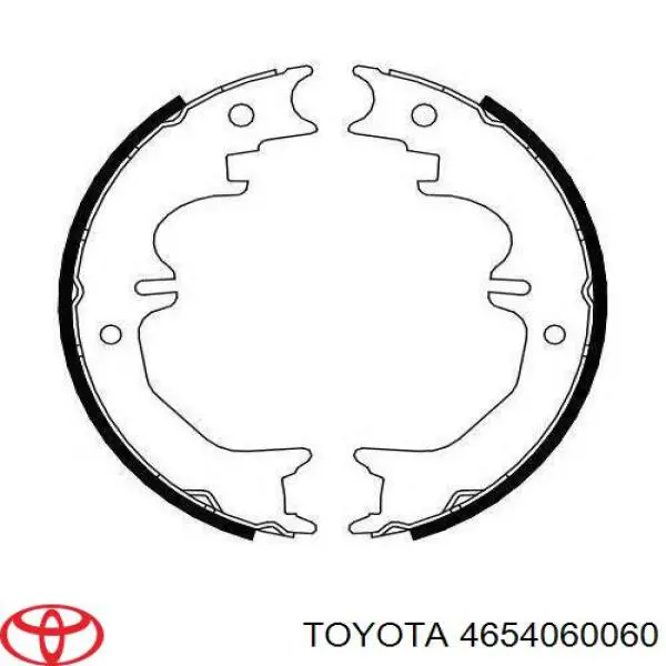 4654060060 Toyota Klocki hamulca ręcznego