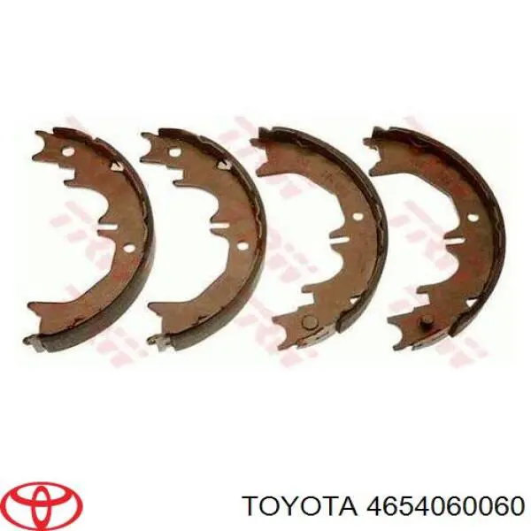 Klocki hamulca ręcznego Toyota 4654060060 cena, od 34,25 USD