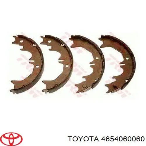 Do koszyka 4654060060 Toyota Klocki hamulca ręcznego