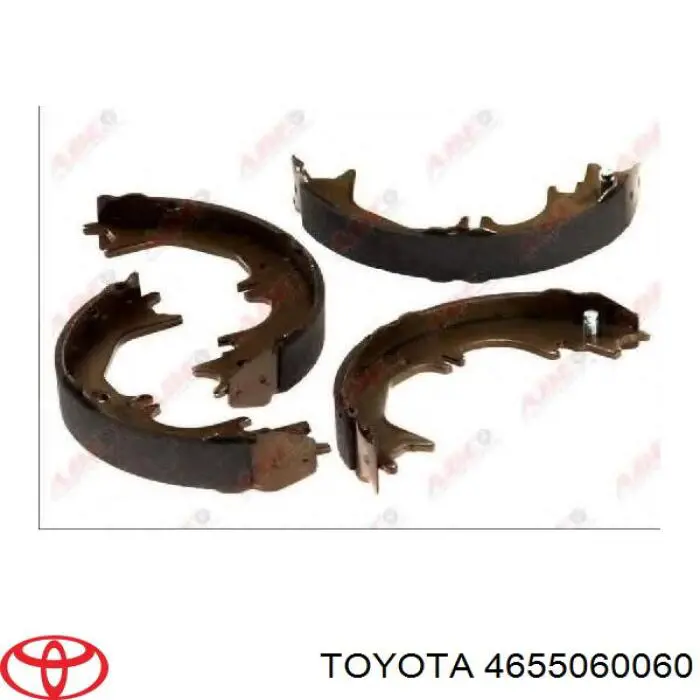 Klocki hamulca ręcznego Toyota 4655060060 cena, od 35,29 USD