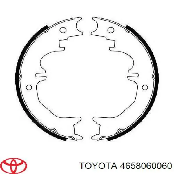 4658060060 Toyota Klocki hamulca ręcznego