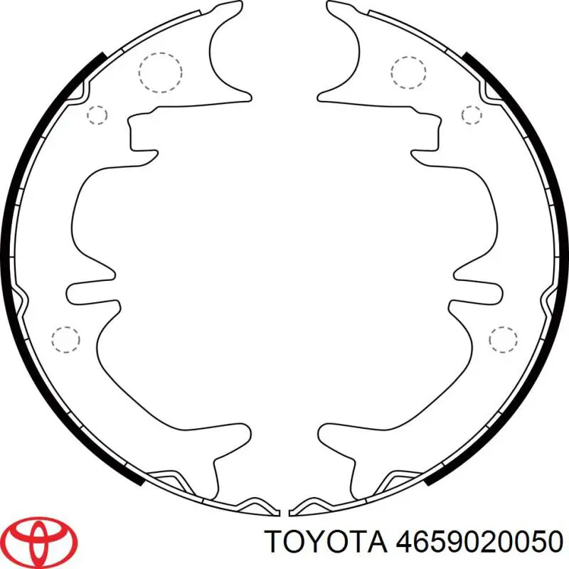 4659020050 Toyota klocki hamulca ręcznego