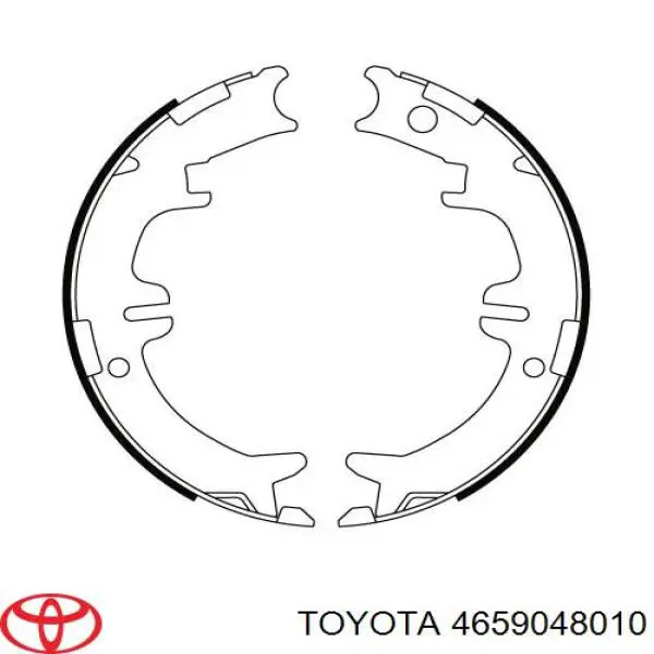 4659048010 Toyota klocki hamulca ręcznego