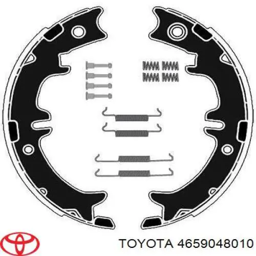 Klocki hamulca ręcznego 4659048010 Toyota