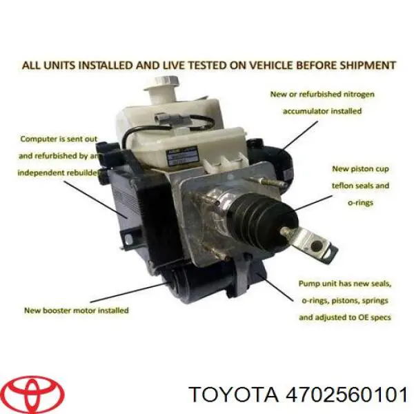 Do koszyka Sterownik ABS  hydrauliczny Toyota Land Cruiser  J12