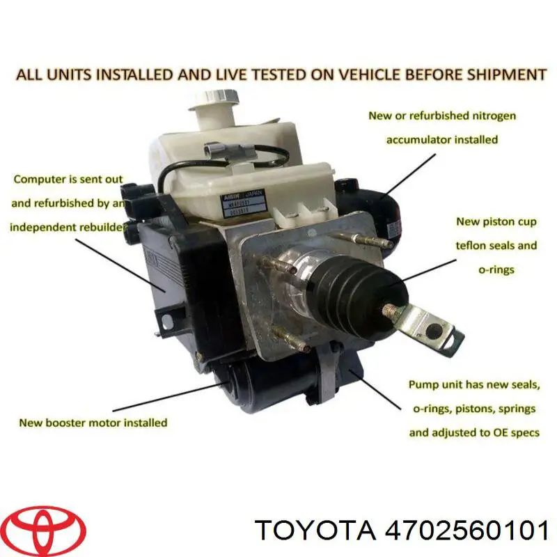 Sterownik ABS  hydrauliczny Toyota Land Cruiser 