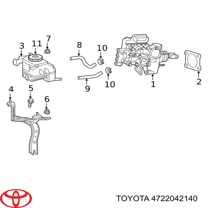 Zbiorniczek głównego cylindra hamulcowego (płynu hamulcowego) do Toyota RAV4 V A5,H5