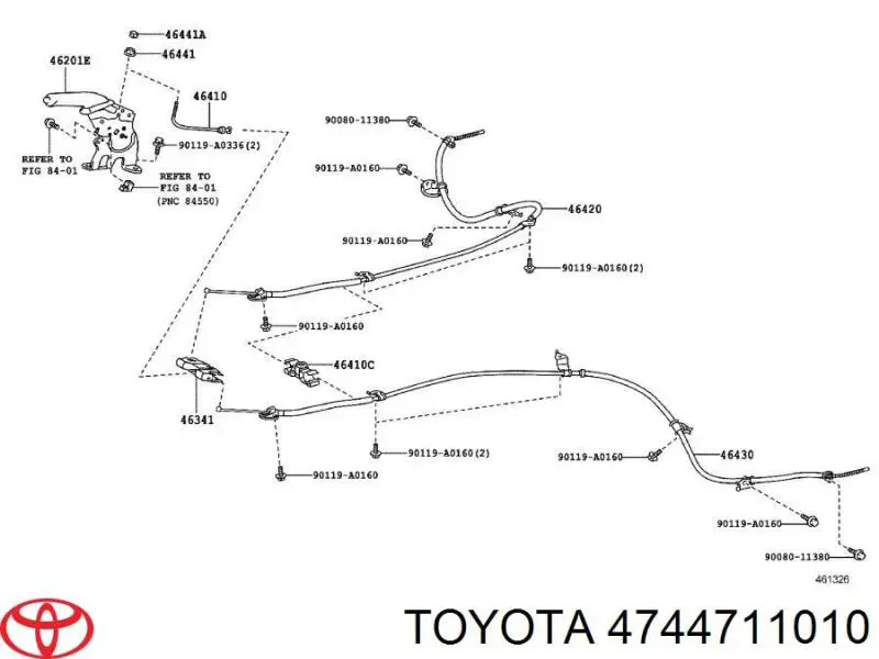 Zestaw naprawczy klocków hamulcowych Lexus RX 350/450H (GGL15, GYL15)