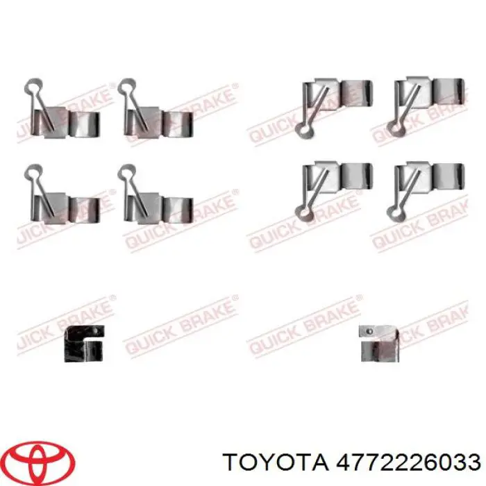 4772226033 Toyota Jarzmo zacisku hamulcowego przedniego