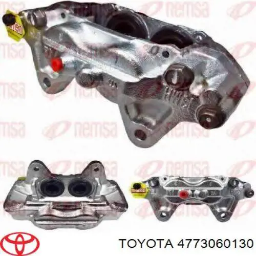 Do koszyka 4773060130 Toyota Zacisk hamulcowy przedni prawy