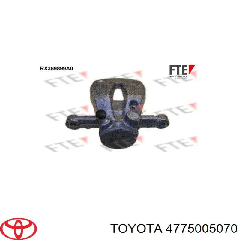 4775005070 Toyota zacisk hamulcowy tylny lewy