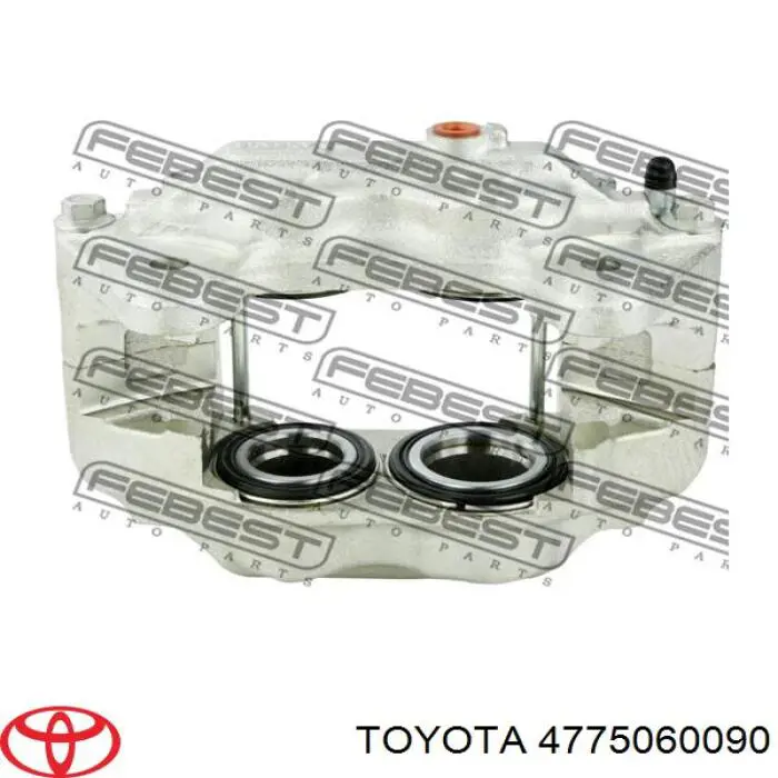 Do koszyka 4775060090 Toyota Zacisk hamulcowy przedni lewy