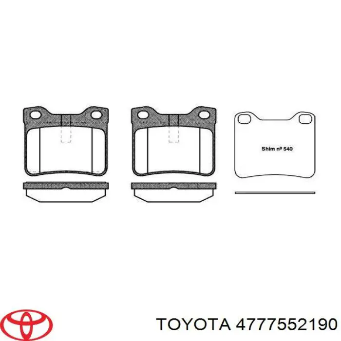 Osłona prowadnicy zacisku hamulcowego przedniego Toyota 4777552190 cena, od 6,14 USD