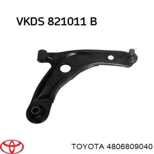 4806809040 Toyota Wahacz zawieszenia przedniego dolny prawy