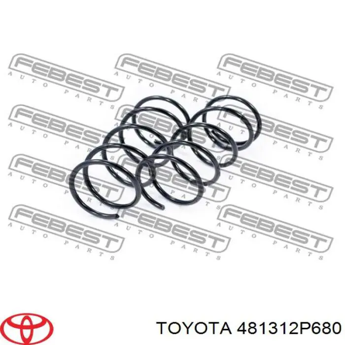 Sprężyna przednia 481312P680 Toyota