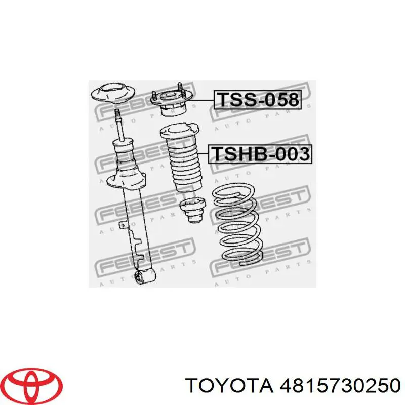 Do koszyka 4815730250 Toyota Osłona amortyzatora przedniego
